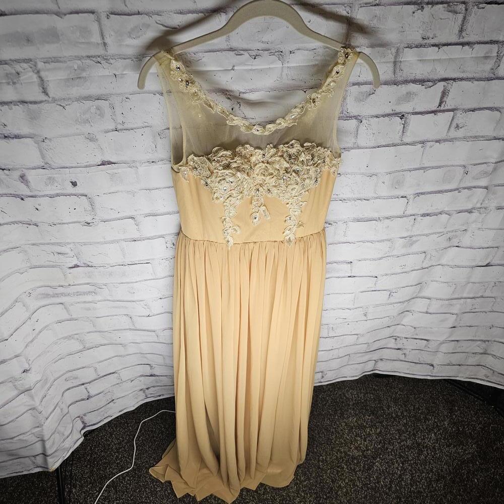 Yellow/Gold Prom Dress - Picture 3 of 10
